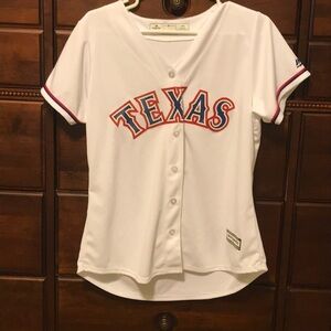 Majestic Texas Rangers Baseball Jersey Button Up XXL